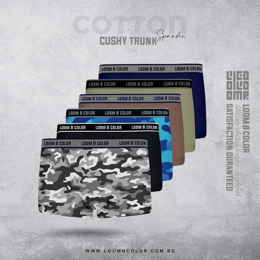 Men's Cushy Trunk 6 pack -Comando combo